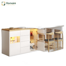HOMAIRE Extendable White Sideboard & Dining Table