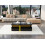 HOMAIRE Black Coffee Table 100x50cm Marble Top 6