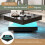 HOMAIRE Black High Gloss LED Coffee Table 70x70cm 4