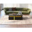 HOMAIRE Black Coffee Table 100x50cm Marble Top 5