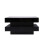 HOMAIRE Black High Gloss LED Coffee Table 70x70cm 6