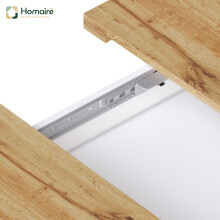 HOMAIRE White Telescopic Dining Table 110-140cm