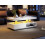 HOMAIRE White LED Coffee Table with 2 Drawers 5
