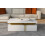 HOMAIRE White Coffee Table with Marble Top 2