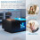 HOMAIRE LED Coffee Table Black with Storage 5