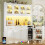 HOMAIRE 120cm Tall White Kitchen Cabinet RGB LED 2