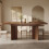 HOMAIRE Extendable Walnut Dining Table 120-160cm 5