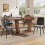 HOMAIRE Extendable Dining Table Dark Brown 3