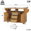 HOMAIRE Foldable Kitchen Trolley Dark Brown 95cm 2