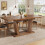HOMAIRE Extendable Dining Table Dark Brown 4