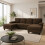 HOMAIRE Coffee U-Shaped Sofa with Dual Chaise 4