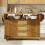 HOMAIRE Foldable Kitchen Trolley Dark Brown 95cm 5