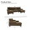 HOMAIRE Coffee U-Shaped Sofa with Dual Chaise 2