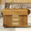 HOMAIRE Foldable Kitchen Trolley Dark Brown 95cm 6