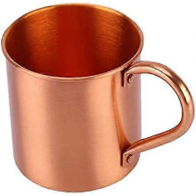 Moscow Mule Kupferbecher 415ml, handgefertigter Becher aus reinem Kupfer, geeignet für Bar, Küche und Partygetränke