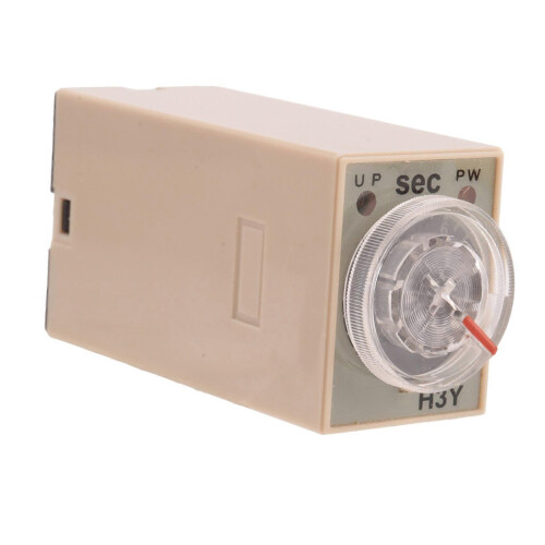 10-second delay timer relay compatible with H3Y-2 AC 220V 8-pin  knob-controlled household electrical system timer relay 2