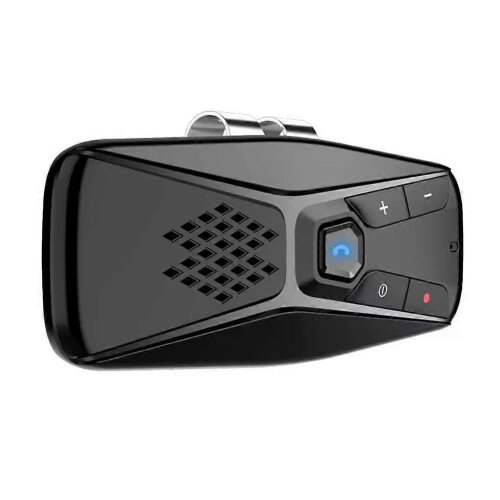Kit vivavoce wireless per auto con chiamate in vivavoce, spegnimento automatico e connessione automatica, assistente vocale e 1