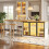 HOMAIRE Extendable White Sideboard & Dining Table 4