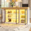 HOMAIRE Extendable White Sideboard & Dining Table 5