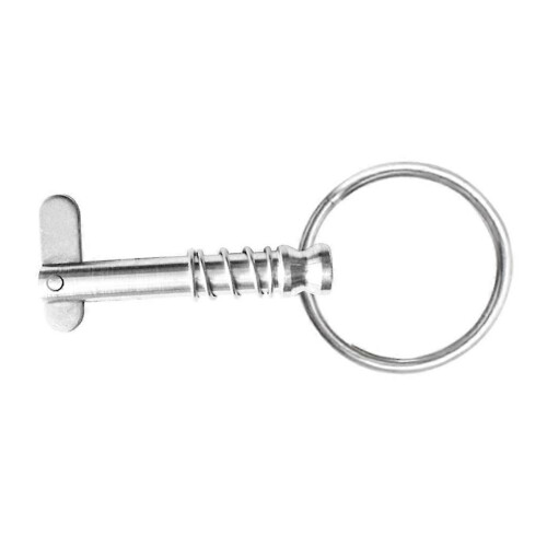 Spring Loaded Clevis Pin-Quick Release w/Ring Bimini Pull Toggle 43mm MARINE 1