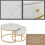 HOMAIRE White Round Nesting Coffee Tables Set 6