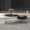 HOMAIRE Round Nesting Coffee Tables Black MDF 2
