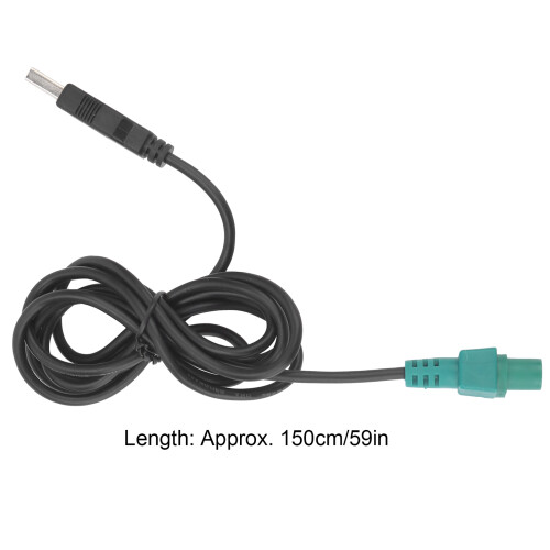 Kfz-USB-Adapterkabel mit Schalter, Musik-AUX, 1,5