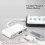 Συμβατό με προσαρμογέα HDMI OTG 3 σε 1 συμβατό με iPhone, προσαρμογέα iPhone Digital 4