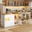 HOMAIRE Extendable White Sideboard & Dining Table 3