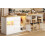 HOMAIRE Extendable White Sideboard & Dining Table 5