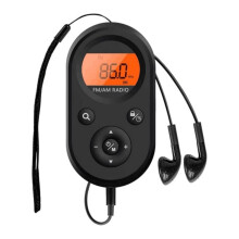 Compacte draagbare radio met 2-bands AM/FM-stereo, slaaptimer en hoofdtelefoon. Oplaadbaar via USB voor hardlopen, wandelen e