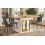 HOMAIRE Extendable Dining Table White 110-140cm 5