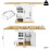 HOMAIRE White Extendable Telescopic Dining Table 2