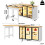 HOMAIRE Extendable White Sideboard & Dining Table 2
