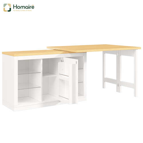 HOMAIRE Extendable Sideboard with LED White