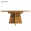 HOMAIRE Extendable Dark Brown Dining Table 1