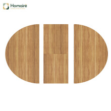 HOMAIRE Extendable Dining Table Dark Brown