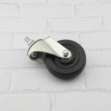 4in compatible with Hoverkart Replacement Wheel with Metal Bracket Rubber Hoverboard Kart Wheel