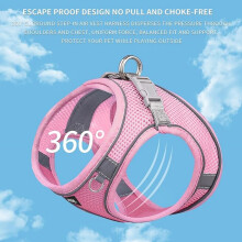 Small Puppy Harness with Leash - Dog Vest Harness with Super Breathable Mesh for Outdoor Walking, Running for Small Dogs, Cat