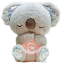 Peluche a forma di koala addormentato, 1 scatola. Simpatico peluche a forma di koala con modalità di respirazione regolabile,