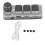 Teclado mecánico, mini teclado, 3 botones, 1 botón, conector USB BT programable, interruptor azul, mini teclado mecánico con 1