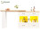 HOMAIRE 360 Rotating White Kitchen Island Table 1
