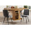 HOMAIRE Extendable Brown Dining Table 118-158cm 4