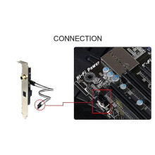 Kompatibel mit der aufgerüsteten optischen SPDIF-Digital-Soundkarte (24 Bit/192 kHz) und der PCIe-Audio-Erweiterungskarte.