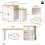 HOMAIRE Extendable White Kitchen Island Table 2