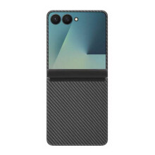 Compatible For Samsung Galaxy Z Flip7 5G Magnetic Case Aramid Fiber 600D Fine Texture Phone Cover with Front Frame