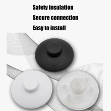 2 interruptores de pedal de suelo compatibles con interruptores de lámpara de pedal redondos enchufables, con botón de reinic