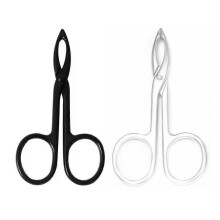 Tweezers Scissor Handle Straight Tip Scissor Shaped Eyebrows Tweezers