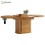 HOMAIRE Extendable Walnut Dining Table 118-158cm 1