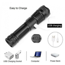Torcia a LED super luminosa da 90000 lm con batteria ricaricabile e zoom